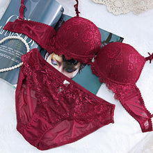 Load image into Gallery viewer, Adjustable Deep V Lingerie Set