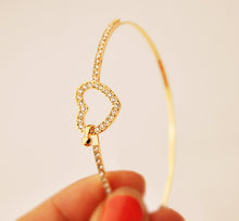 Load image into Gallery viewer, Romantic Heart Crystal Charm Bracelet