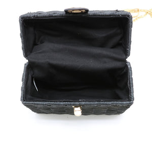 Square Box Straw Handbag