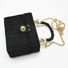 Load image into Gallery viewer, Square Box Straw Handbag