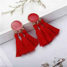 Load image into Gallery viewer, Bohemia Statement Tassel Earrings