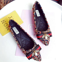 Load image into Gallery viewer, Rhinestone Flat Shoes