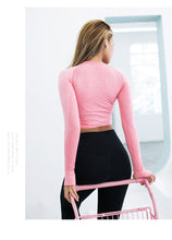 Load image into Gallery viewer, Long Sleeve Crop Tops