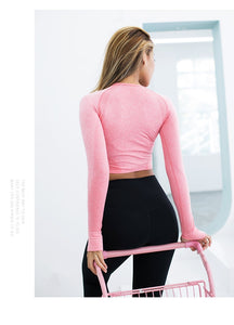Long Sleeve Crop Tops