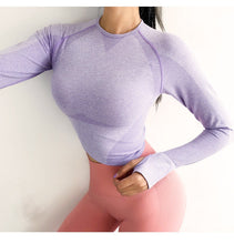 Load image into Gallery viewer, Long Sleeve Crop Tops