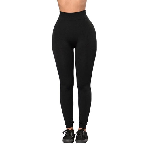 High Waist Slim Long Pants