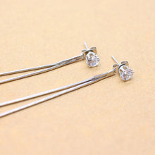 Load image into Gallery viewer, Rhinestone Long Drop Earrings