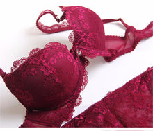 Load image into Gallery viewer, Adjustable Deep V Lingerie Set