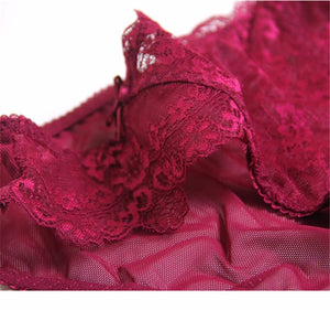Adjustable Deep V Lingerie Set