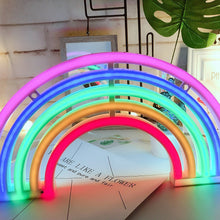 Load image into Gallery viewer, Cute Rainbow Neon Sign Light