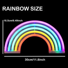 Load image into Gallery viewer, Cute Rainbow Neon Sign Light