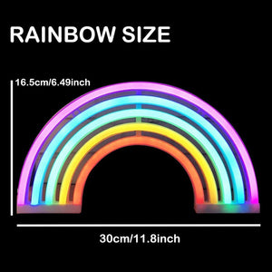 Cute Rainbow Neon Sign Light