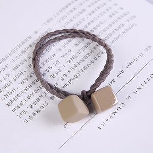 Woman Square Hair Ties