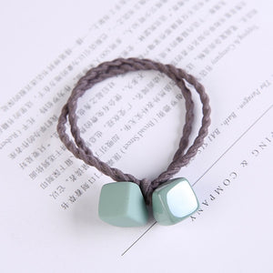 Woman Square Hair Ties