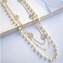 Load image into Gallery viewer, Multi-layer Long Statement Necklace