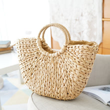 Load image into Gallery viewer, Women&#39;s Straw Hand Bag