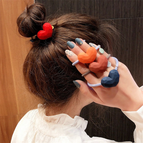 Heart Elastic Hair Tie