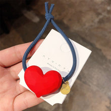 Load image into Gallery viewer, Heart Elastic Hair Tie