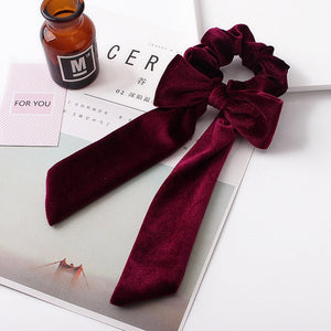 Coral Fleece Bow Tie